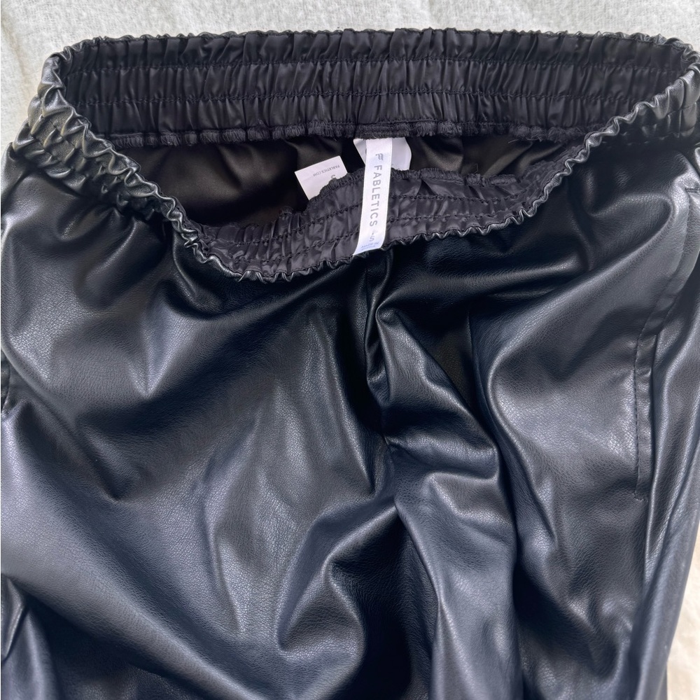 Black leather pants